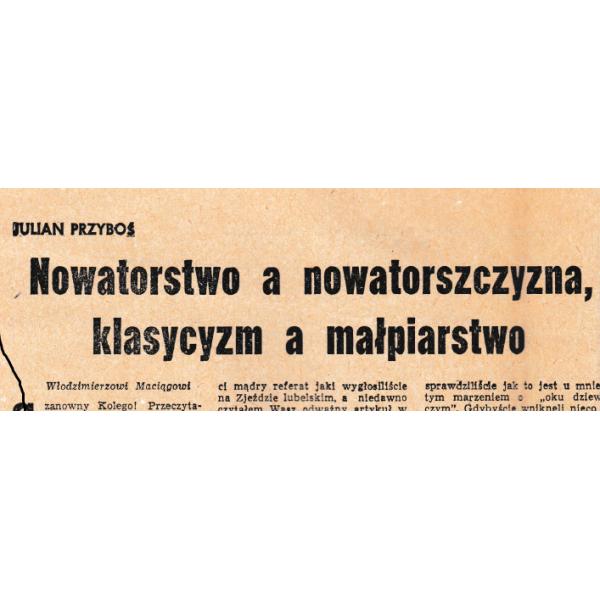 XIII11 Nowatorstwo a nowatorszczyzna